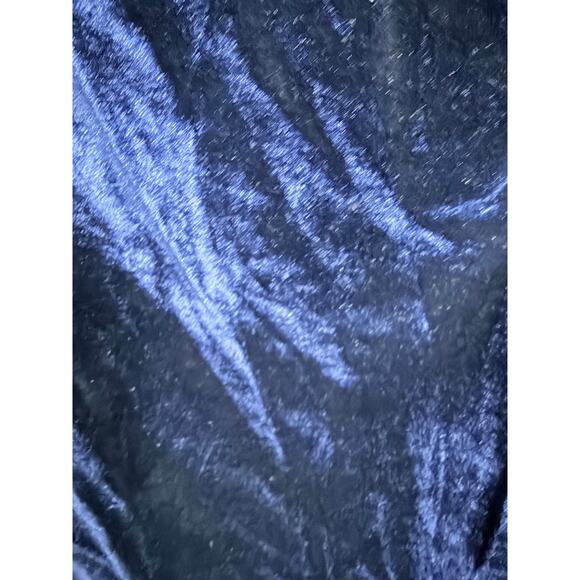 REISS Camilla Blue Velvet Off the Shoulder Mini Dress Size 6 NEW - Picture 8 of 11